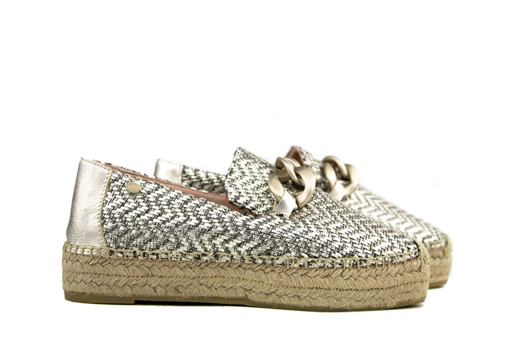 Fred de la Bretoniere Fred de la Bretoniere June LI Espadrille Woven Champagne