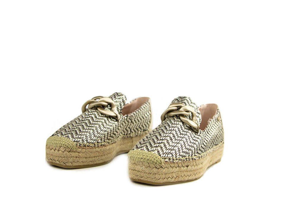 Fred de la Bretoniere Fred de la Bretoniere June LI Espadrille Woven Champagne