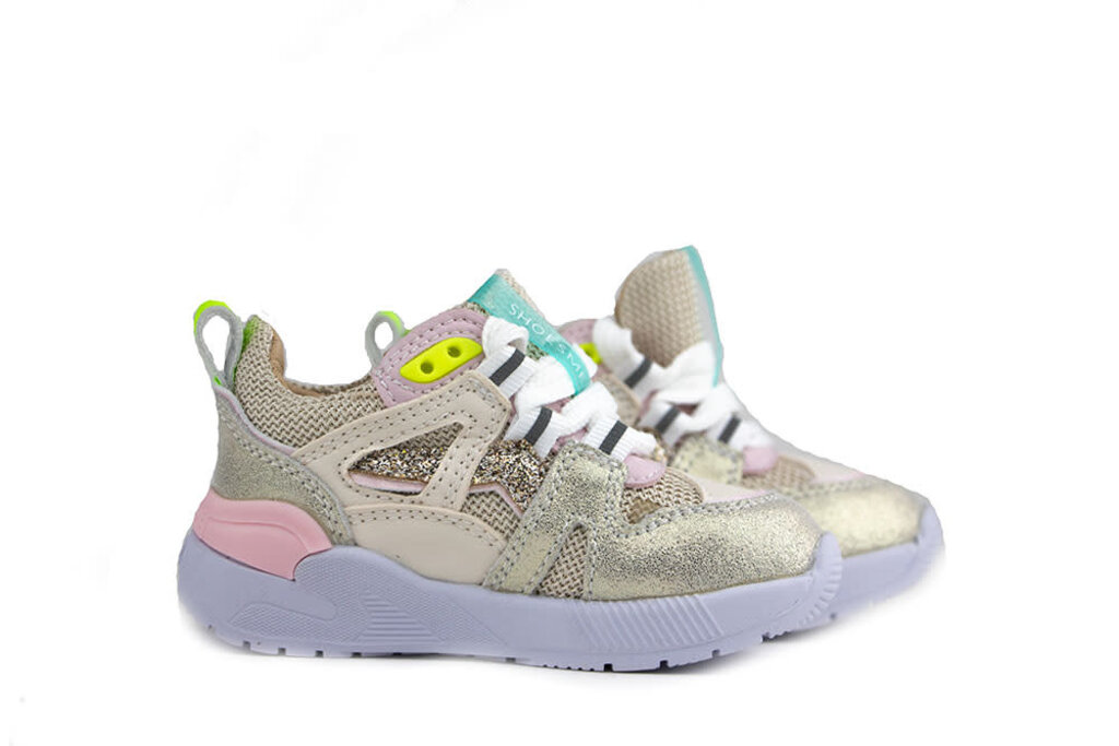 Shoesme Shoesme Sneaker Gold Pink