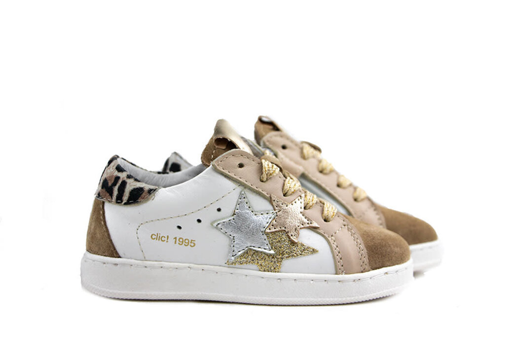 CLIC Clic Sneaker Blanco Corda Leopard