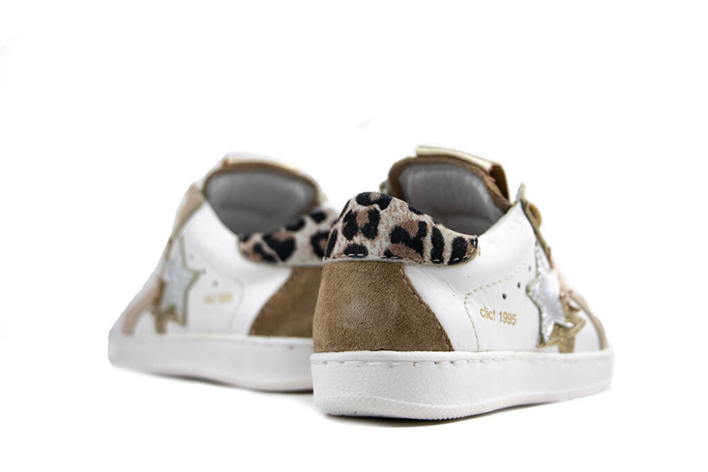CLIC Clic Sneaker Blanco Corda Leopard