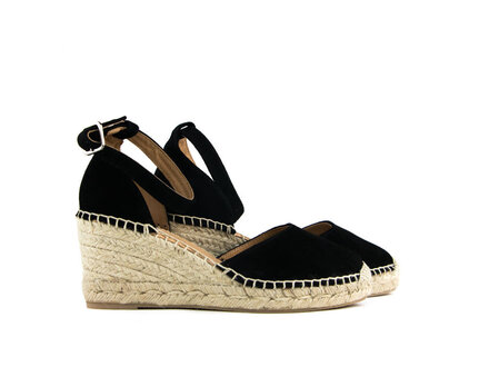 Via Vai Via Vai Espadrilles Flora Braid Sierra Nero