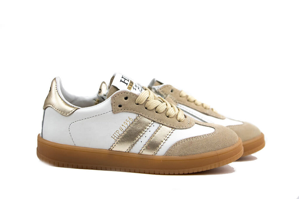 HIP Hip Sneaker Beige Wit Platina