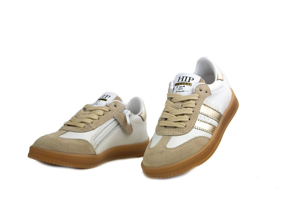 HIP Hip Sneaker Beige Wit Platina