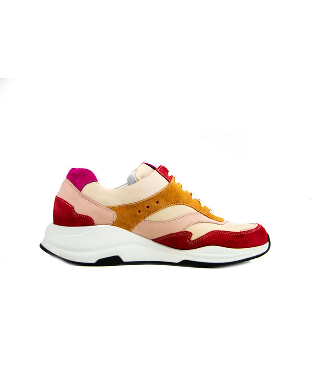 Durea Sneaker Rood Roze Beige Oranje