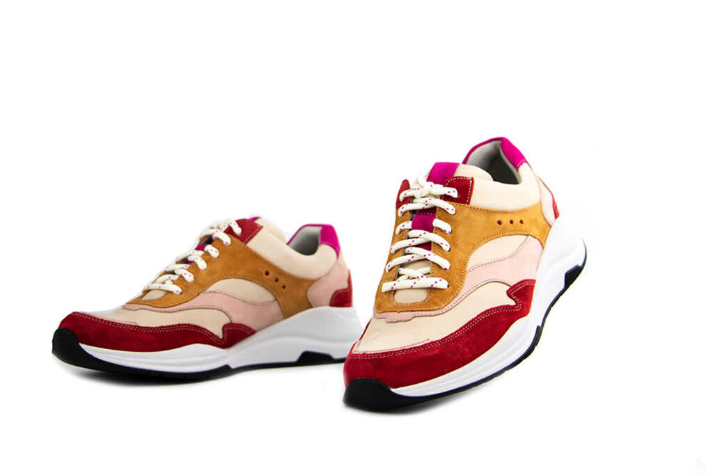 Durea Durea Sneaker Rood Roze Beige Oranje