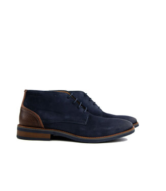 Van Lier Van Lier Hoge Veter Amalfi Navy Blauw Suede