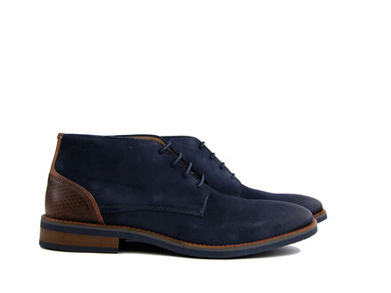 Van Lier Van Lier Hoge Veter Amalfi Navy Blauw Suede
