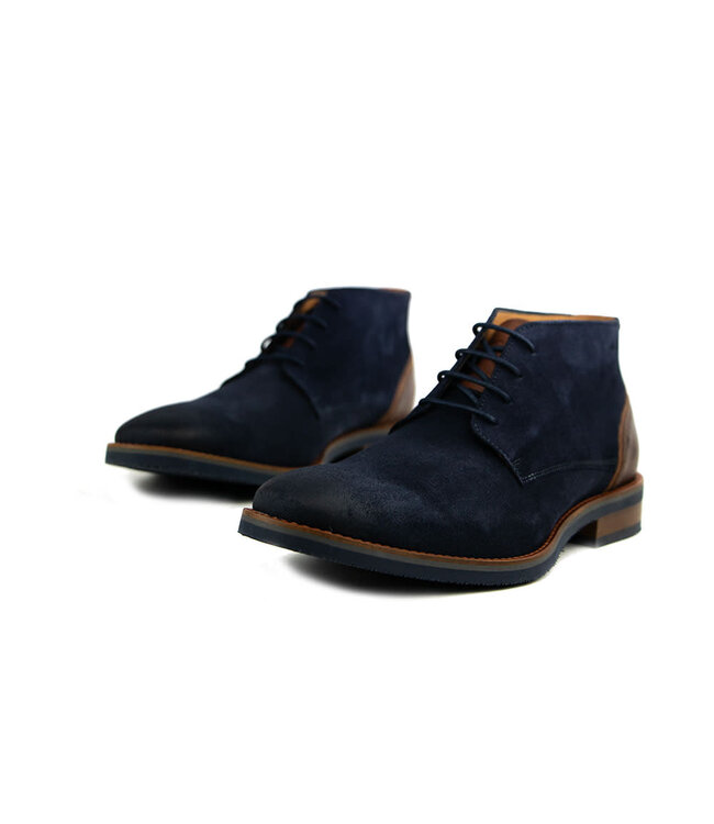 Van Lier Hoge Veter Amalfi Navy Blauw Suede