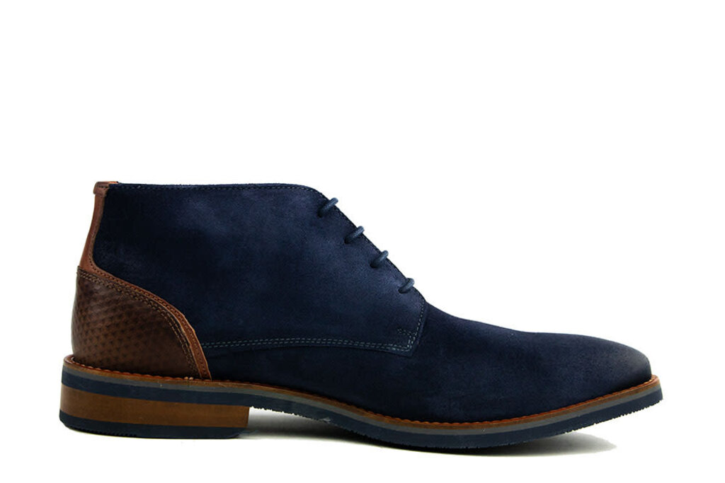 Van Lier Van Lier Hoge Veter Amalfi Navy Blauw Suede