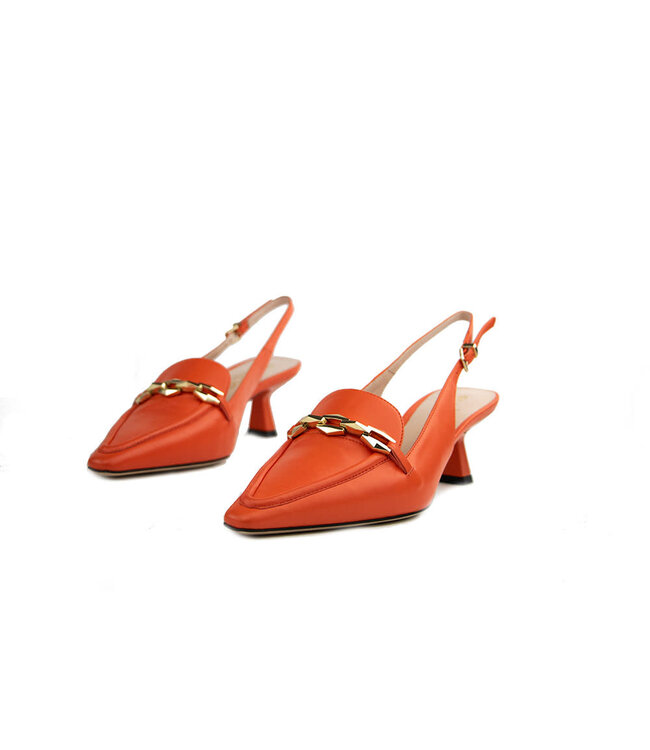 Eva Luna Slingback Arancia Nappa
