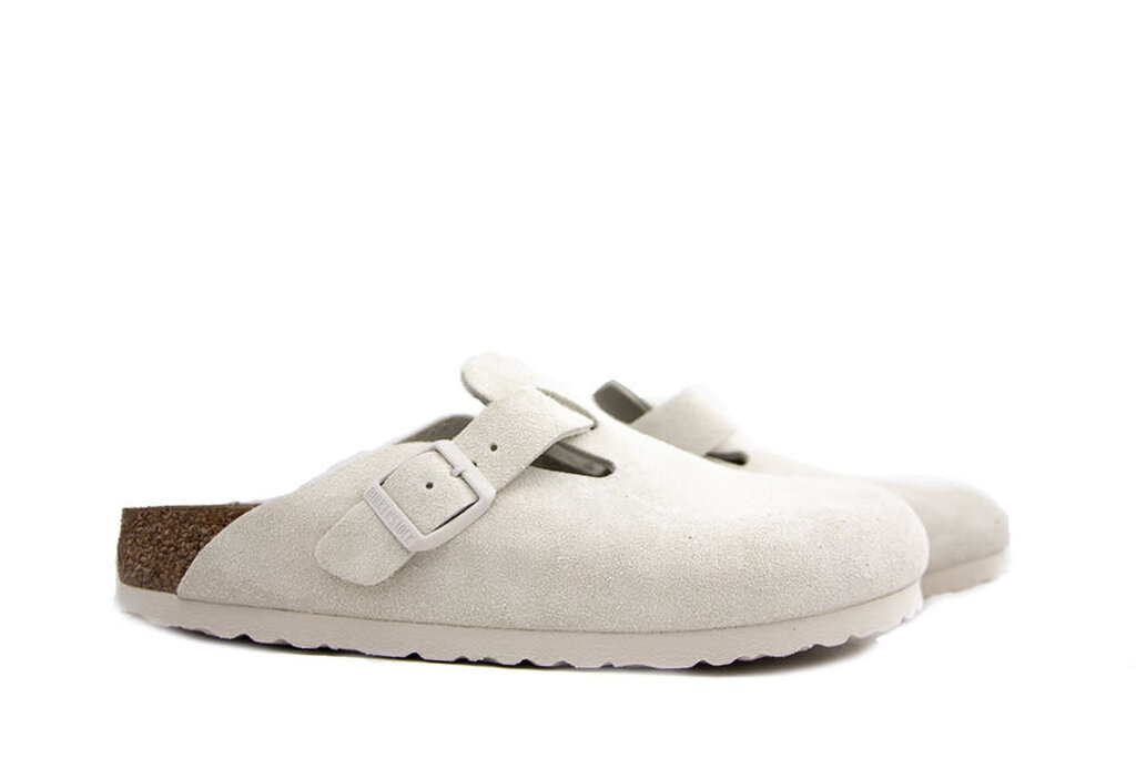 Birkenstock Birkenstock Boston Suede Antique White