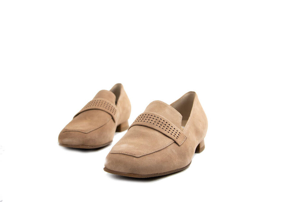 Hassia Hassia Loafer Cappuccino Suede Perlato