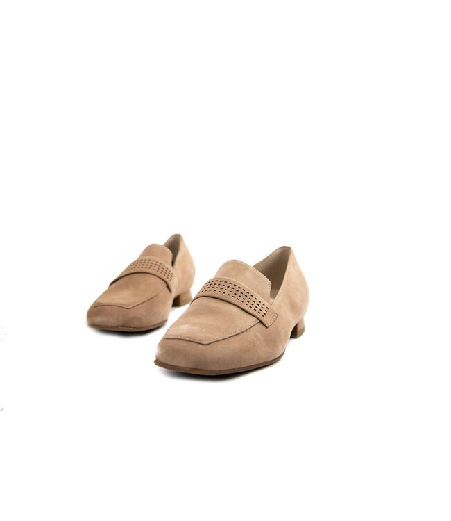 Hassia Loafer Cappuccino Suede Perlato Napoli
