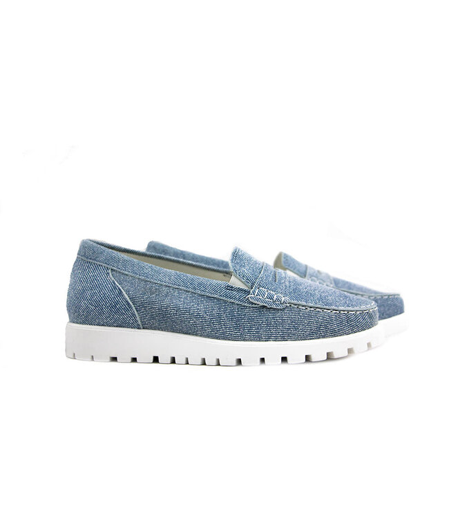 Waldlaufer Loafer Hegli Jeansleder Denim