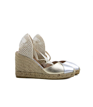 Gaimo Gaimo Espadrille Yasmin Odin Silver Gold