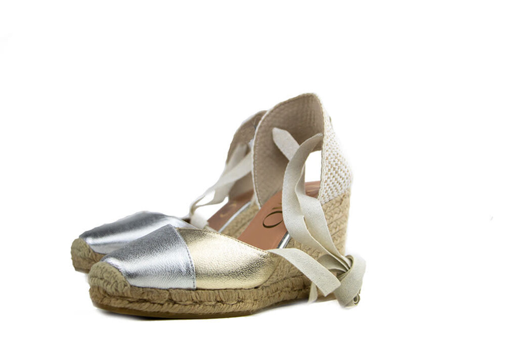 Gaimo Gaimo Espadrille Yasmin Odin Silver Gold