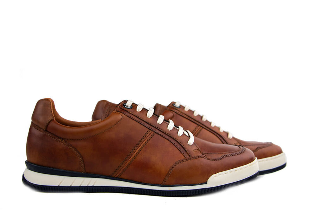 Van Lier Van Lier Sneaker Magnus Cognac Leer