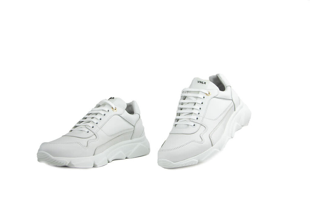 Van Lier Sneaker Rock Wit Leer I Worldwide shipment Low fees Steenbergen Schoenen