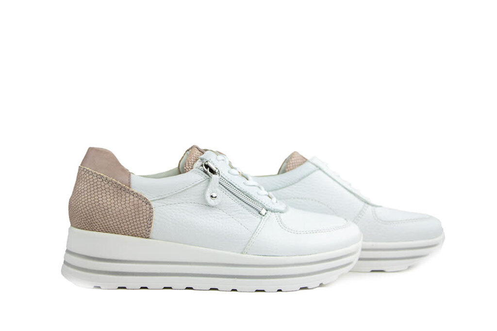 Waldläufer Waldlaufer Sneaker Lana Weiss Skin Apricot