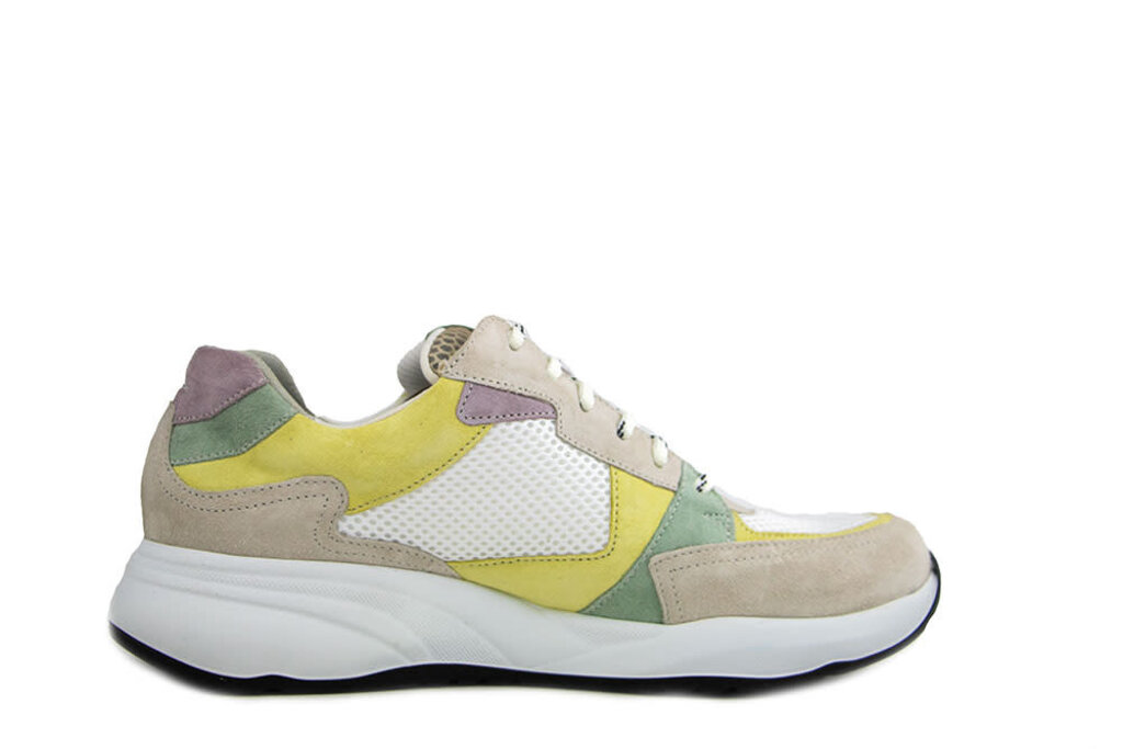 Durea Durea Sneaker Avorio Geel Wit Groen Taupe Lilla