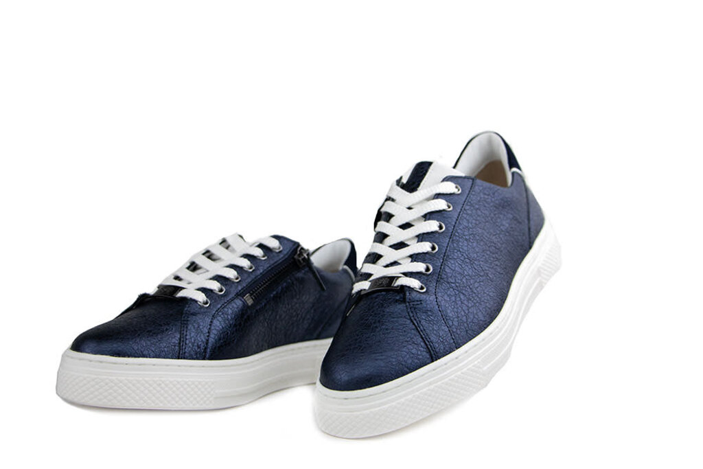 Hassia Hassia Sneaker Blue Weiss Crinkle