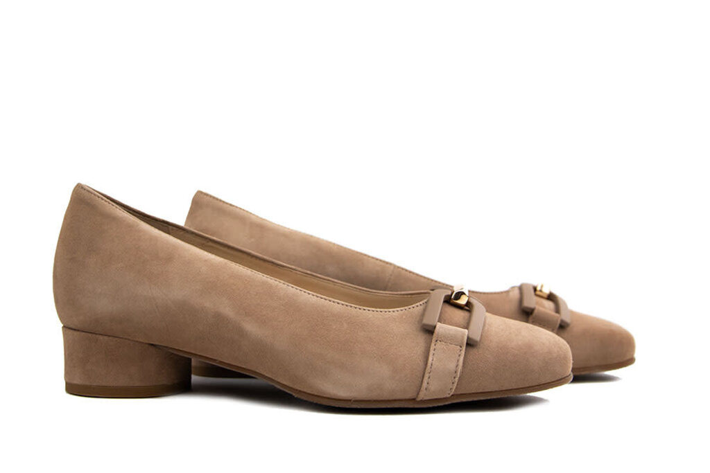 Hassia Hassia Pump Cappuccino Suede Roma