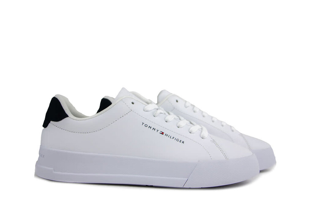 Tommy Hilfiger Tommy Hilfiger Court Leather White Desert Sky