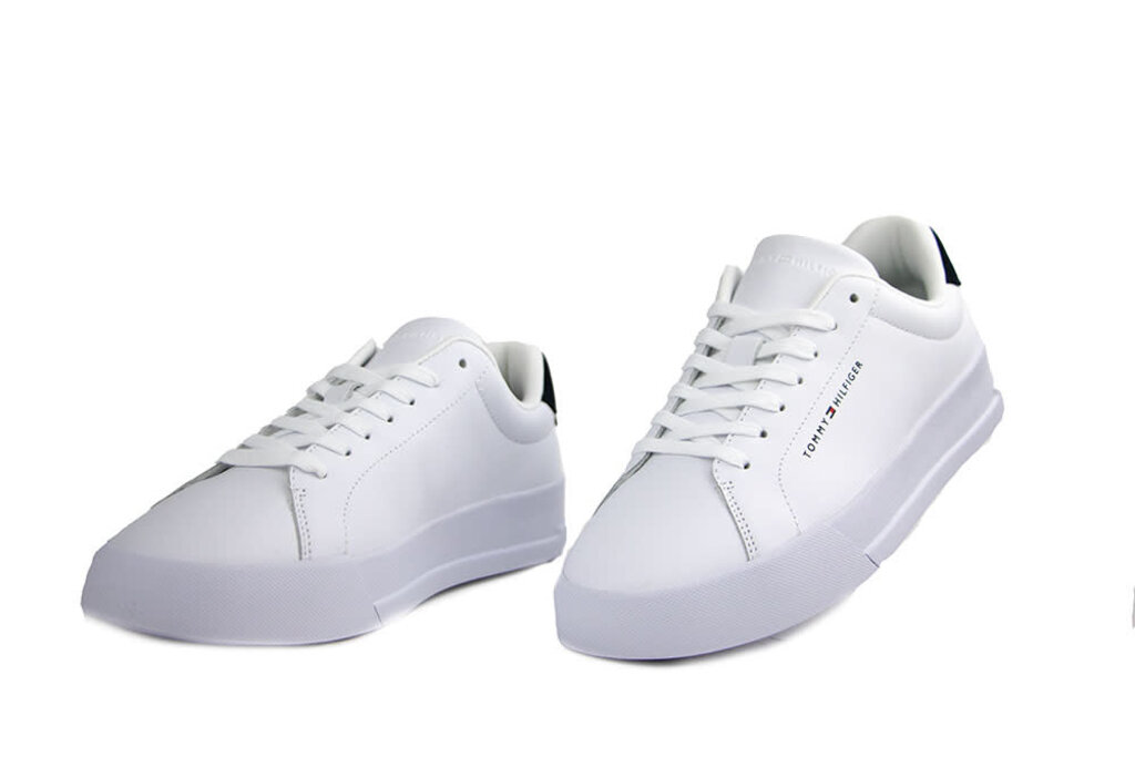 Tommy Hilfiger Tommy Hilfiger Court Leather White Desert Sky