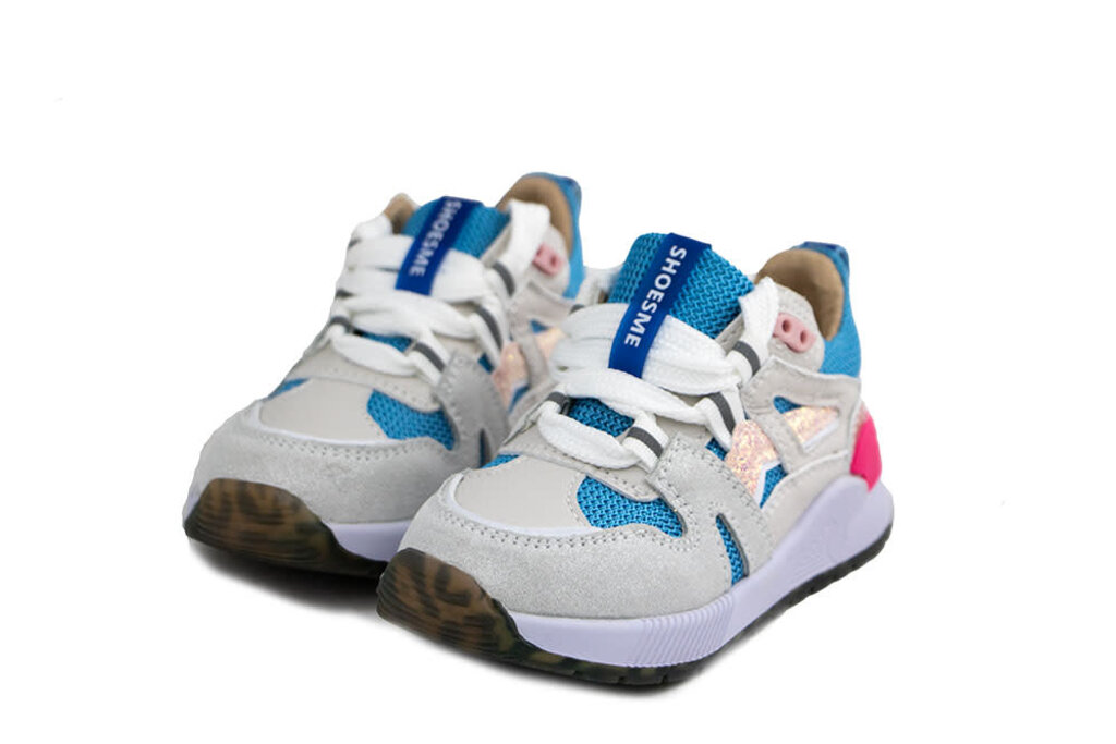 Shoesme Shoesme Sneaker Grey Blue Pink