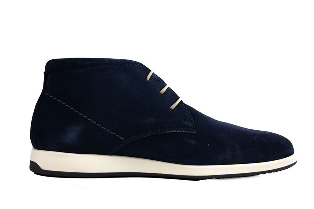 Van Lier Van Lier Hoge Veter Ticino Navy Blauw Suede