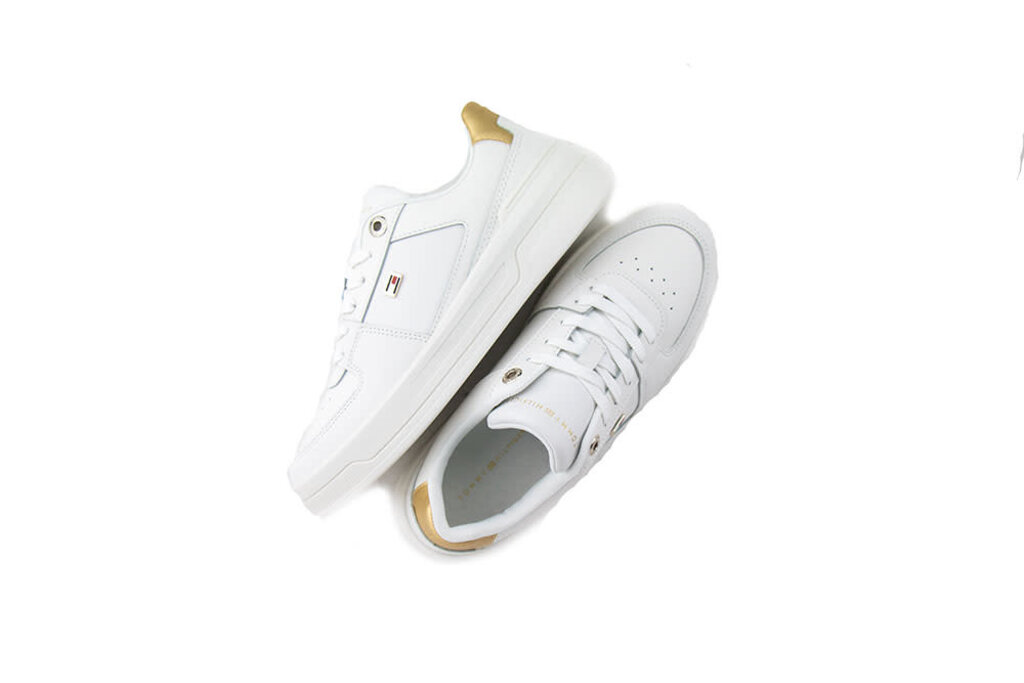 Tommy Hilfiger Tommy Hilfiger Essential Basket Sneaker Gold Ecru