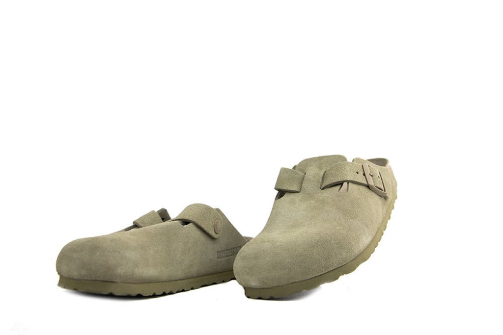 Birkenstock Birkenstock Boston Suede Faded Khaki