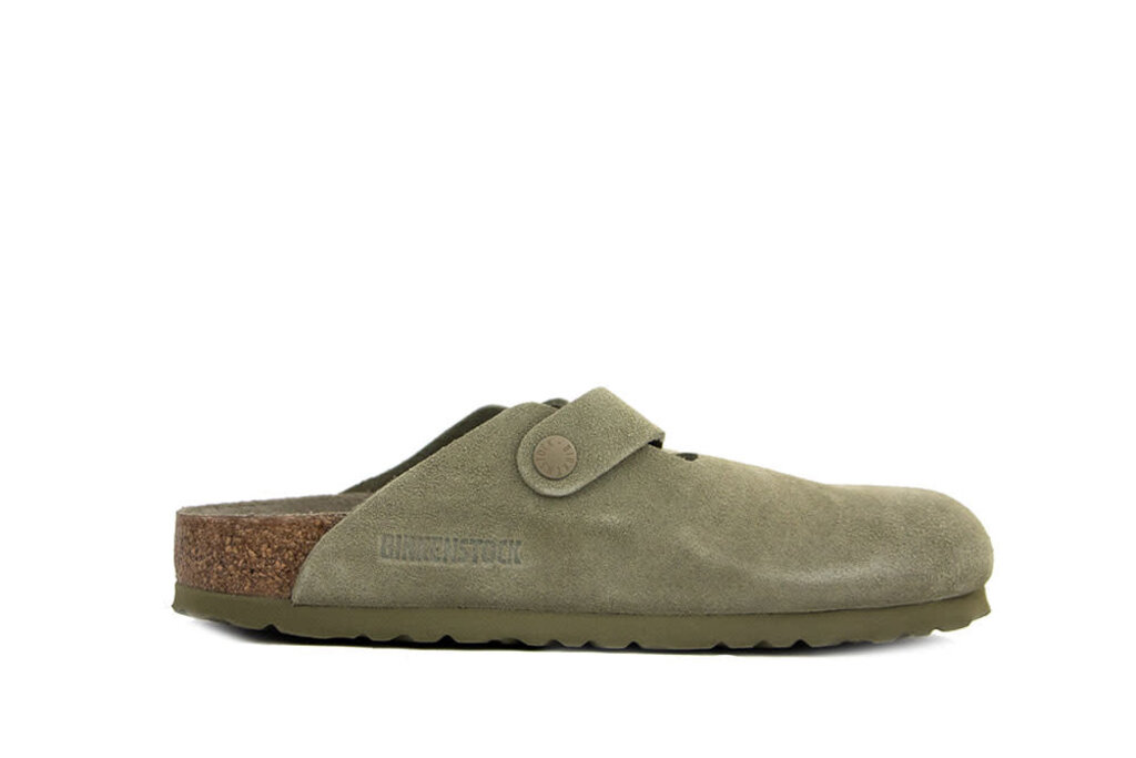 Birkenstock Birkenstock Boston Suede Faded Khaki