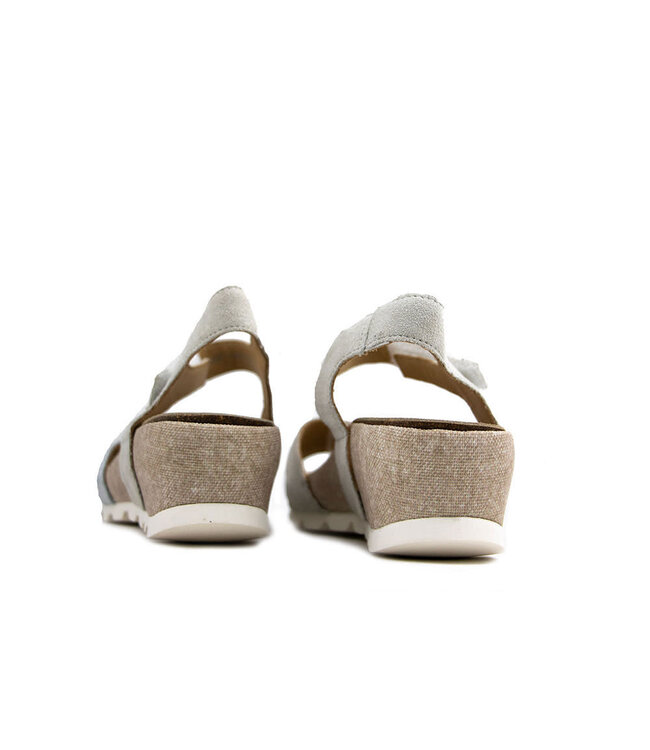 Durea Sandaal Offwhite Zilver Wit Zand