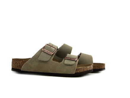 Birkenstock Birkenstock Arizona Taupe Suede Narrow Birkenstock Birkenstock Arizona Taupe Suede Narrow