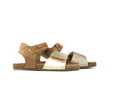 Shoesme Shoesme Sandaal Light Gold Cognac