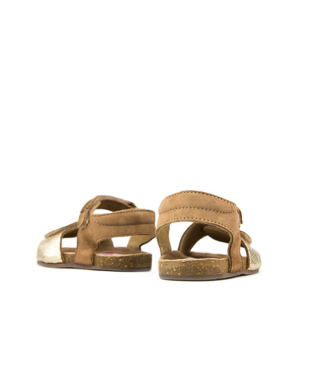 Shoesme Sandaal Light Gold Cognac