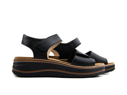 Hartjes Hartjes Sandaal Woogie Natural Schwarz H Hartjes Hartjes Sandaal Woogie Natural Schwarz H