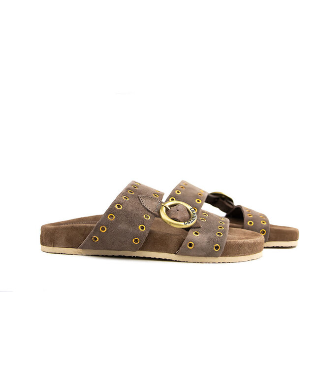 Lazamani Slipper Straps Buckle Stone