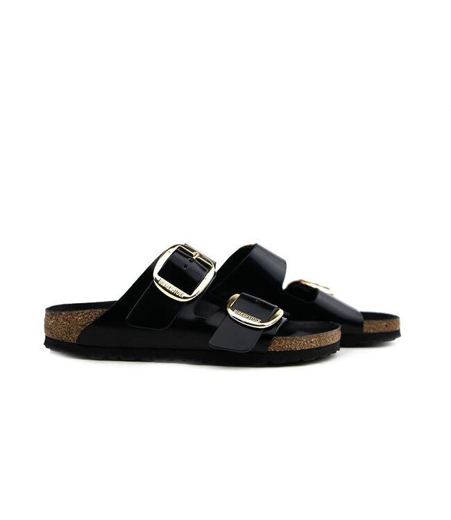 Birkenstock Arizona Leather Patent High Shine Black Narrow