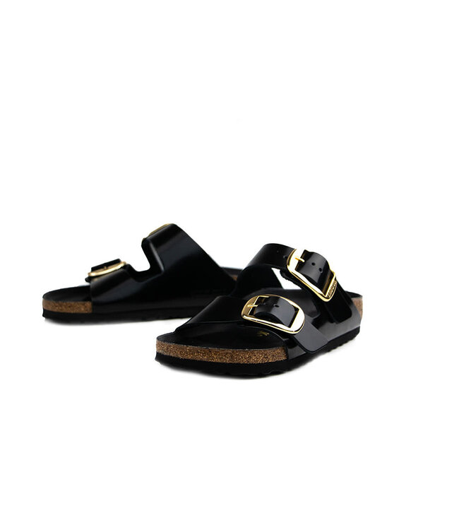 Birkenstock Arizona Leather Patent High Shine Black Narrow