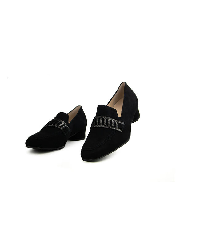 Hassia Pump Schwarz Multi Lamé Roma