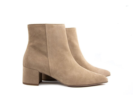 Högl Hogl Enkellaars Taupe Velourkid Högl Hogl Enkellaars Taupe Velourkid