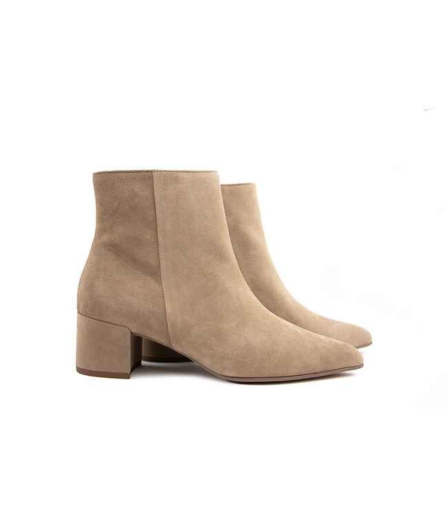 Hogl Enkellaars Taupe Velourkid