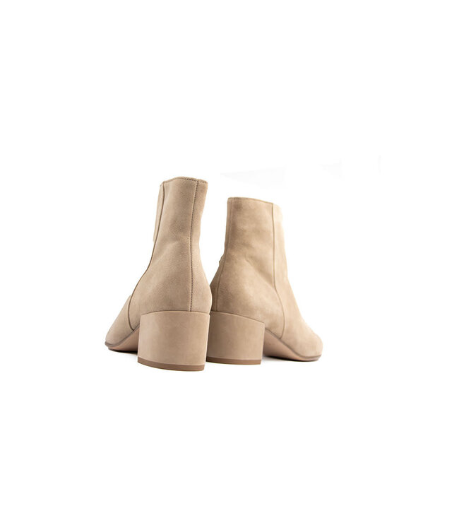 Hogl Enkellaars Taupe Velourkid