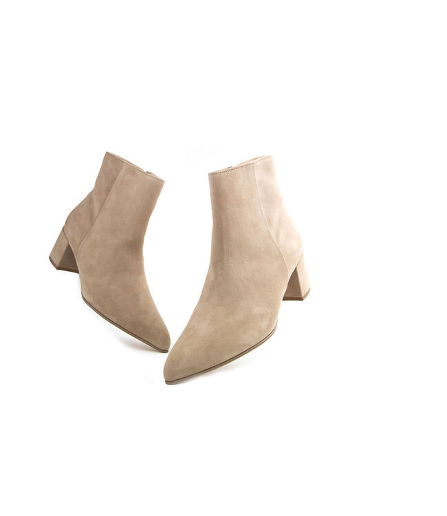 Hogl Enkellaars Taupe Velourkid