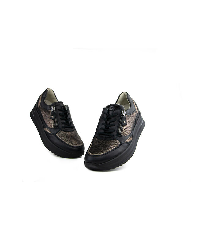 Waldlaufer Sneaker Arianna Schwarz Bronze