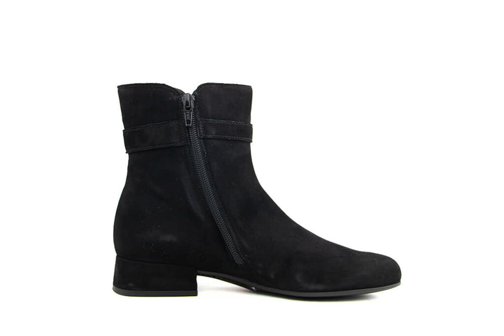 Gabor Ankle Boots Black Samtchevreau Worldwide Shipping Steenbergen Schoenen
