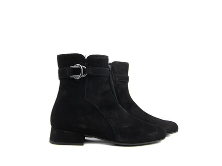 Gabor Gabor Ankle Boots Buckle Black Samtchevreau